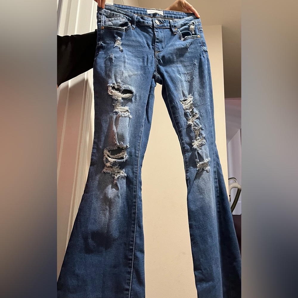 90’s bottom ripped bootcut